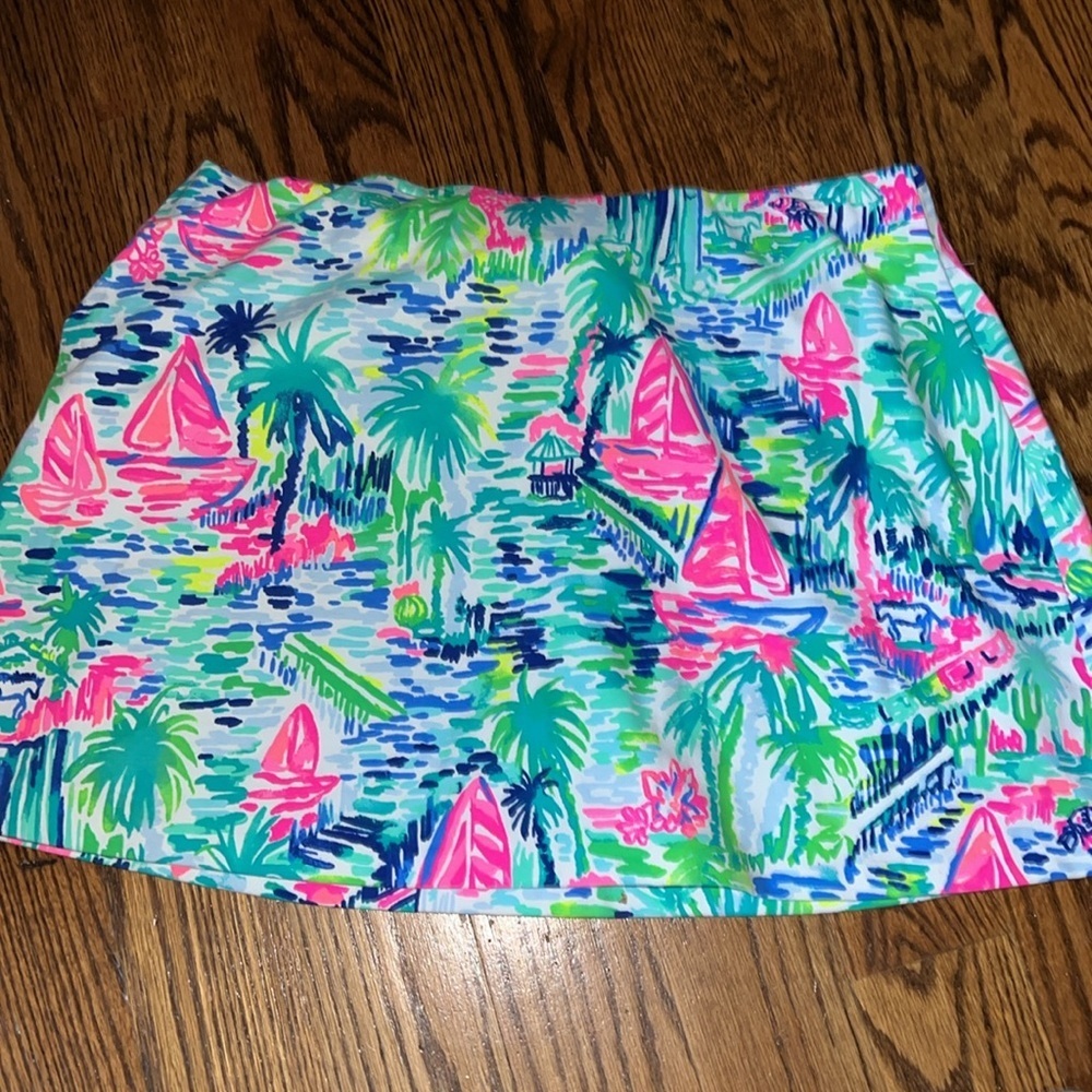 Lilly Pulitzer Madison Skort Salt in the Air size Large NWT - Picture 7 of 7